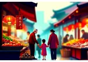 How Families Shop at Local Markets China Style
