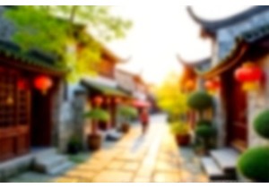 Chengdu Slow Living at Kuanzhai Alley During Golden Hour