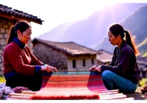 Learn Weaving from Bai Women in Cizhong Village