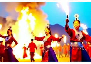 Celebrate Torch Festival of the Yi Ethnic Group
