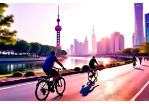 Ride Bikes Through Shanghai Modern Culture Waterfronts