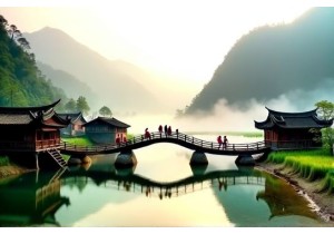 Visit Dong People Villages Famous for Wooden Bridges