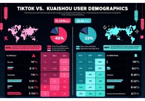 difference between tiktok and kuaishou user demographics