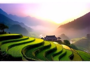 Guilin Villages: Rice Fields
