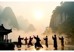 Harmony in Motion: Practicing Tai Chi at the Foot of Wudang Mountains