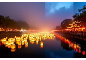 Festival of Lights: Floating Lanterns During the Yuanxiao Festival in Nanjing