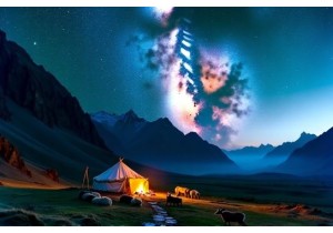 Sleep Under Stars on High Plateau Herder Routes