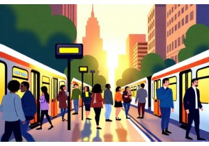 Public Transport and Urban Social Dynamics