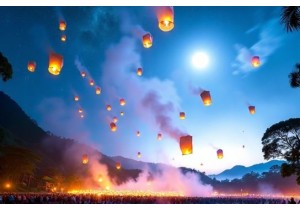Celestial Festivals: Witnessing the Yi Peng Lanterns in Southwest China