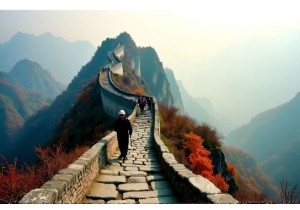 Dongtianmen Pass Trail History Carved in Stone Steps