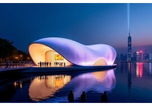 Shanghai Modern Culture Lights Up Aurora Museum After Dark