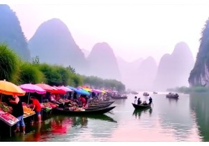 Yangshuo’s Riverside Vendors: Tourism and Tradition Side by Side