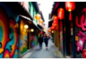 Shanghai Modern Culture Street Art Hunting in Tianzifang