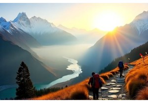 China Hiking Trails in Remote Mountain Landscapes