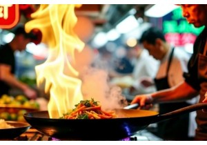 The Sound of Woks in a Hong Kong Wet Market