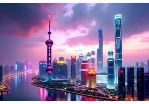 Shanghai Modern Culture Lujiazui Futuristic Views