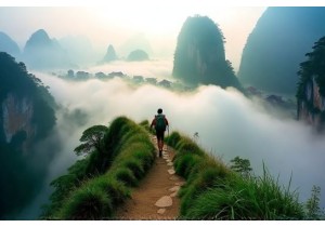 Trekking Through Misty Mountains of Guangxi