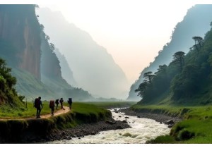 Untouched Nature on China Hiking Trails Near Nujiang