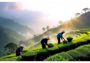 Tea Picking with Farmers in Jingmai Mountain Yunnan