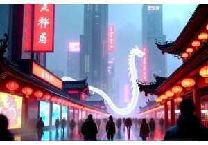 Cyberpunk Meets Tradition in Urban China Aesthetics