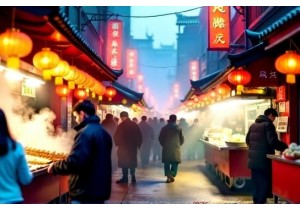 Vibrant Colors and Sounds of Chinese Street Markets
