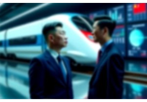 Portraits of Chinese Figures Behind High Speed Rail