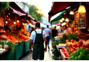 Culinary Adventure Starts at the Vibrant Flea Market Stalls