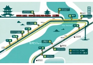 Bus routes in Hangzhou connecting West Lake to railway stations