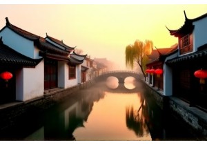 Ancient Towns China Featuring Whitewashed Walls Black Tiles and Poetry