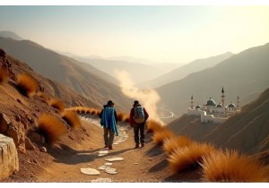 China Hiking Trails in Gansu Amidst Dongxiang Cultural Landscapes