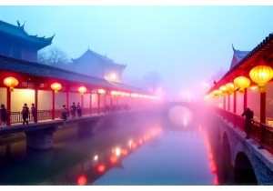 Chengdu Slow Living Along Anshun Bridge Night Lantern Walks