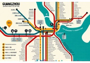 City transit overview for Guangzhou including metro bus and ferry