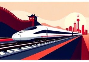 Railway Themed China Travel Guide Featuring High Speed Train Journeys