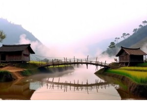 Rural China Travel Bamboo Bridge Crossings and Rice Wine ...