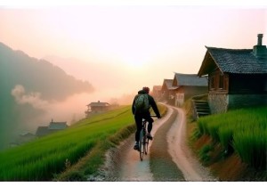 Off the Beaten Path China Cycling Through Terraced Fields...
