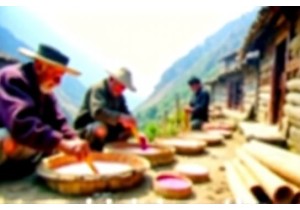 Make Dongba Paper With Naxi Elders in Lijiang