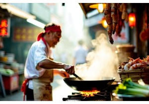 A Day in the Life of a Chinese Chef in a Busy Wok Kitchen